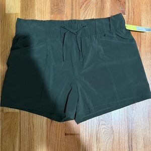 All in Motion High Waist Dark Green Shorts